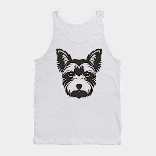 Yorkshire Terrier Silhouette Tank Top